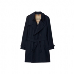 Burberry Men Mid-length Kensington Heritage Trench Coat Coal blue 80793871