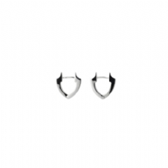 Burberry Women Shield Slim Earrings Silver 80922261