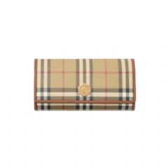 Burberry Women Check Continental Wallet Archive beige/briar brown 81097991