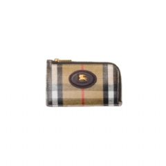 Burberry Women Highlands Zip Card Case Sand beige 81153801