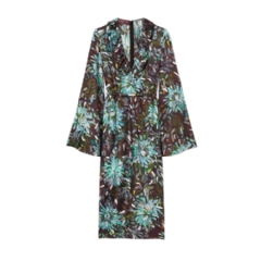 Gucci Women Printed silk twill dress 859651 ZAUO0 4031