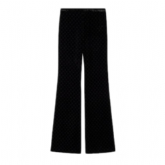 Gucci Women GG stretch devoré velvet pants 864552 ZAUS4 1000