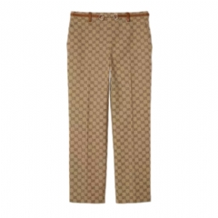 Gucci Women GG canvas pants with Horsebit 820466 Z8BZK 2580