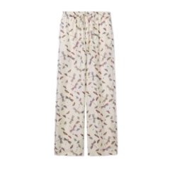 Gucci Women Printed silk twill pants 852924 ZAUK3 9766