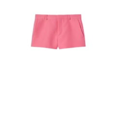 Gucci Women Wool silk shorts with logo pink 836835 Z7AIY 5660