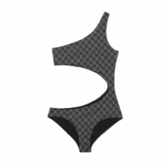 Gucci Women Printed GG stretch jersey swimsuit black 695817 XHAK2 1000