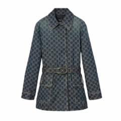 Gucci Women GG cotton denim jacquard jacket 864761 XDDF2 4011