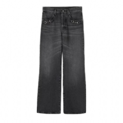 Gucci Women Cotton denim pants with Horsebit dark grey 866906 XDDF1 1165