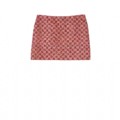 Gucci Women GG tweed skirt orange and red ‎853014 ZAT7H 7268