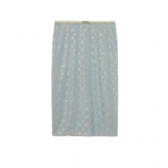 Gucci Women Silk stretch chiffon skirt with crystals 855496 ZARX2 4141