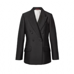 Gucci Women Double-breasted wool silk jacket ‎781313 ZAQAT 1043