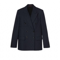 Gucci Women Double-breasted GG wool jacket 797063 ZAKF8 4330