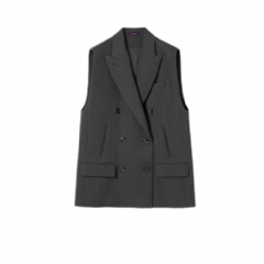 Gucci Women Wool vest with Web insert 855775 ZAUCU 1012