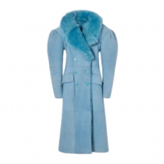 Gucci Women Soft long shearling coat 861120 XSAIR 4153