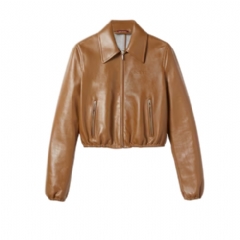 Gucci Women Leather jacket with Gucci logo 852289 XNBBW 2006