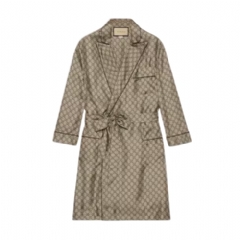 Gucci Women GG Supreme print silk shirt ‎772399 ZANRP 2237