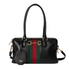 Gucci Women Borsetto medium boston bag black leather ‎866732 AAGIQ 1053