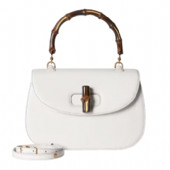 Gucci Women Gucci Bamboo 1947 medium bag white leather 863164 AAGDM 9250