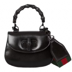 Gucci Women Gucci Bamboo 1947 mini bag black leather 686864 10ODP 1060