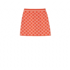 Gucci Women GG fine cotton jacquard skirt ‎856264 XKE0M 6027