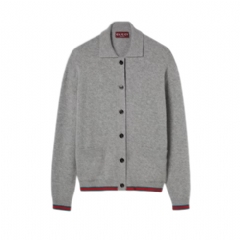 Gucci Women Wool and cashmere cardigan with Web 848257 XKE92 1084