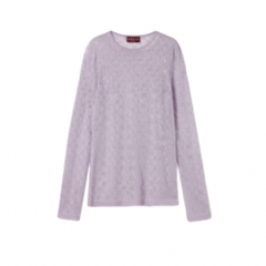 Gucci Women Fine silk T-shirt with GG crystals ‎852233 XKFC5 5419