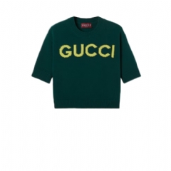 Gucci Women Soft wool top with intarsia 851972 XKEBC 3027