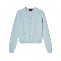 Gucci Women GG cotton cardigan 836379 XKE02 4335