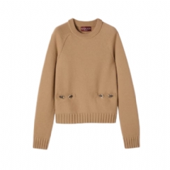 Gucci Women Wool cashmere top with Horsebit 836460 XKEVK 2604