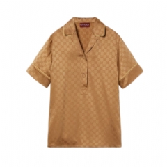 Gucci Women GG satin shirt 814927 ZAQKJ 2031
