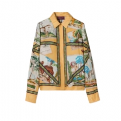 Gucci Women Printed silk twill shirt 856090 ZAUK6 7313
