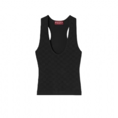 Gucci Women Elastic GG jacquard tank top ‎852275 XKFCP 1000