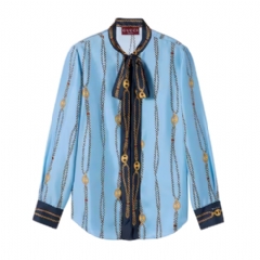 Gucci Women Printed silk twill shirt 856109 ZAUK5 4061