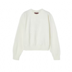 Gucci Women Cotton jersey sweatshirt with print ivory 837931 XJHM2 9750