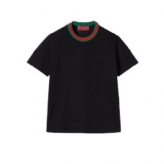 Gucci Women Cotton jersey T-shirt black 819551 XJHJA 1043