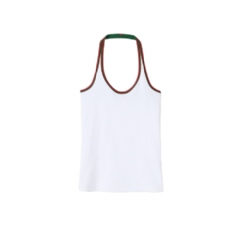 Gucci Women Heavy cotton rib tank top white 847946 XJHK0 9051