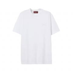 Gucci Women Cotton jersey T-shirt with embroidery white 837959 XJHMR 9051