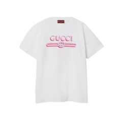 Gucci Women Printed cotton jersey T-shirt white 788093 XJG1J 9082